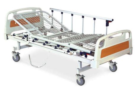 2 Functions Electric Bed, Net Metal Bed Panel, Foldable Aluminum Guardrail