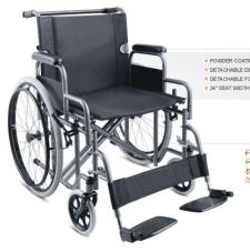 209AE-61 Coating Steel Frame, Detachable Arm Rest, Detachable Foot Rest, Pneumatic Mag Wheel