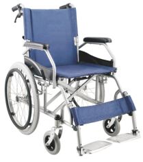 863LAJPF1 Chrome Finish, Double Fixed Armrest, Drop Back Handle, United Brake, Flip-up Footrest, Pneumatic Rear Wheel