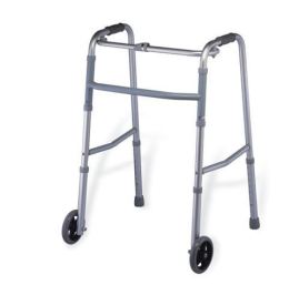 912LS Aluminum Quick Foldable Frame, Adjustable Height, Light Weight, Foam Handgrips, Front Castors
