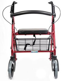 965LH Foldable Aluminum Frame, Padded Seat, Hand Brake Lever, Shopping Wheels