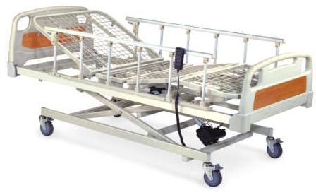HC 3230W 3 Functions Electric Bed, Net Metal Bed Panel, Foldable Aluminum Guardrail